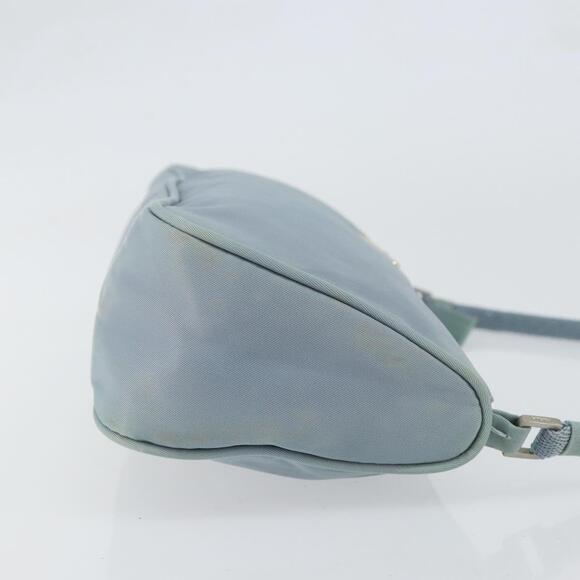 PRADA Accessory Pouch Nylon Light Blue Silver Auth 151268 - Picture 3 of 16
